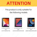 Hybrid Slim Case for iPad 9th/8th/7th Generation (2021/2020/2019)10.2 Inch with Pencil Holder Clear Transparent Back Shell Cover.