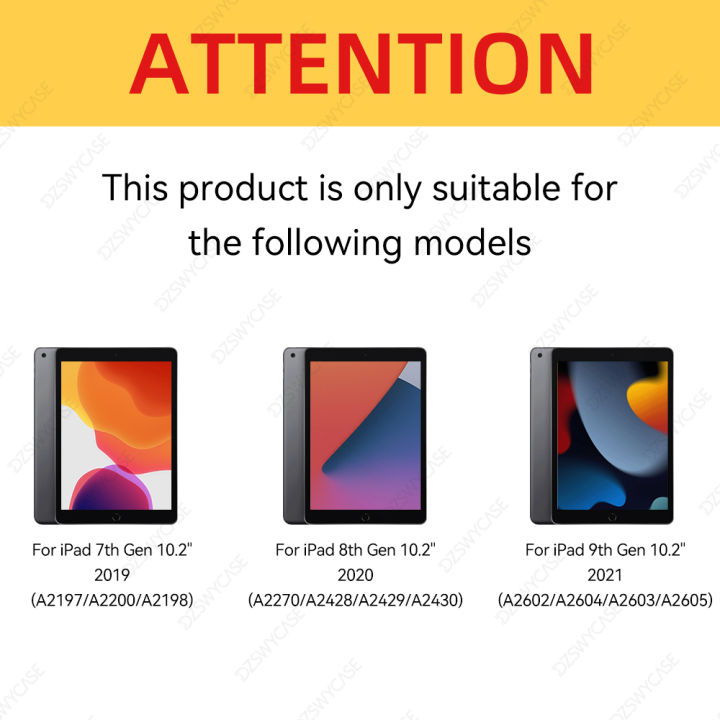 Hybrid%20Slim%20Case%20for%20iPad%209th/8th/7th%20Generation%20(2021/2020/2019)10.2%20Inch%20with%20Pencil%20Holder%20Clear%20Transparent%20Back%20Shell%20Cover%20-%20Image%202