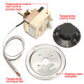 Thermostat 16A 50-300℃/30-110℃ Degrees Celsius Knob Swith  DIY Mini Temperature Controller NO NC for Electric Oven Heaters. 