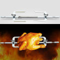 Scalable Steel Rotating Chicken Roasting Fork Grilled Chicken Fork Fryer Accessories Grill Tool for Rotisserie Oven Utensil 31CM. 