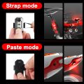 1Pc Universal Led Aircraft Strobe Lights Motorcycle Anti Collision Warning Light with USB Charging 7Colors Turn Signal Indicator. 