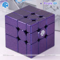 GAN Mirror Cube UV 3x3 Purple – Magnetic Shape Mod Speed Cube UV Coated Puzzle. 