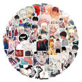 50pcs The Summer Hikari Died Stickers Cool Yoshiki Hikaru Sticker Laptop Bike Skateboard Suitcase Bike Aesthetics Decals. 