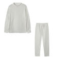 2025 Autumn and Winter Women's Sweater High Collar Casual Pure Color Trousers Two-piece Set. 