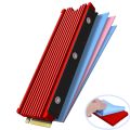 JEYI M.2 2280 SSD Heatsink Support PS5 PC, NVME NGFF 2280 SSD Double-Sided Heat Sink Cooling with Thermal Silicone Pads Cooler. 