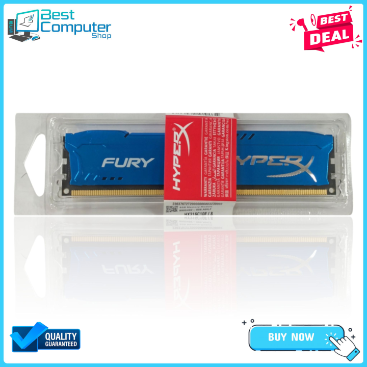 HyperX FURY 8GB DDR3 1600MHz Desktop Ram With 3Year Warranty