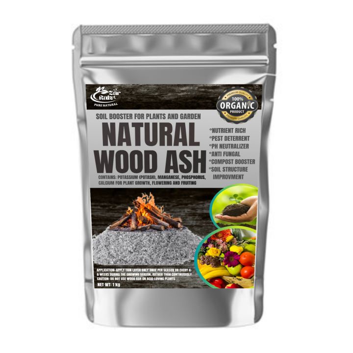 Wood Ash Powder (1 Kg) Fertilizer | Natural Soil Amendment for Plants