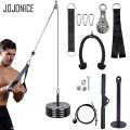 Fitness Pulley Cable Machine System DIY Gym Attachment Adjustable 2.5m Cable Workout Arm Biceps Triceps Hand Training Equipment. 