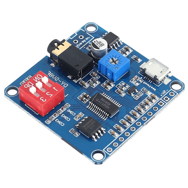 Voice%20Sound%20Playback%20Module%20Arduino%20MP3%20Player%20Module%20UART%20I/O%20Trigger%20Class%20D%20Amplifier%20Board%205W%208M%20Storage%20DY-SV8F%20SD/TF%20Card%20-%20Image%204