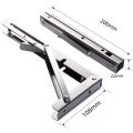 2Pcs Triangle Folding Angle Shelf Bracket Heavy Duty Stainless Steel Collapsible Shelf Bracket for Table Work Bench Wall Mounted. 
