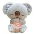 Baby Plush Doll Breathing Bear Newborn Soothing Sleep Playmate Otter Toy Kids Music Sleeping Companion Sound Light Doll Toy Gift. 