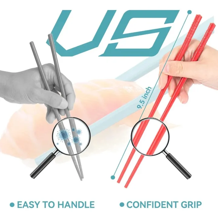 5%20Pairs%20of%20Fiberglass%20Chopsticks%20Set%209.5%20in%20Reusable%20Chinese%20Style%20Chopsticks%20Non-slip%20Easy%20To%20Use%20Bright%20Colors%20Dishwasher%20Safe%20-%20Image%202