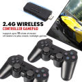 X2 Plus Game Stick 4K HD Video Game Console 2.4G Double Wireless Controller Game Stick For N64/PSP/PS1/GBA. 