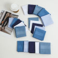 5 Packs of Mixed Colors, Unisex Pure Cotton Handkerchiefs, Cotton Yarn-Dyed Handkerchiefs, Wedding Men and Women, Souvenir Supplies, Party Table Mats. 