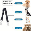 Top-grade Pet Car Safety Belt Dogs Cats Safety Belt Reflective Line Adjustable Seat Belt Length Suitable Any Dog Traction Collar. 