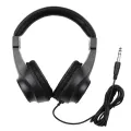 Wired Stereo Monitor Headphones Over-ear Headset with 50mm Driver 6.5mm Plug for Guitar Amplifier Electric Piano Audio Mixer. 