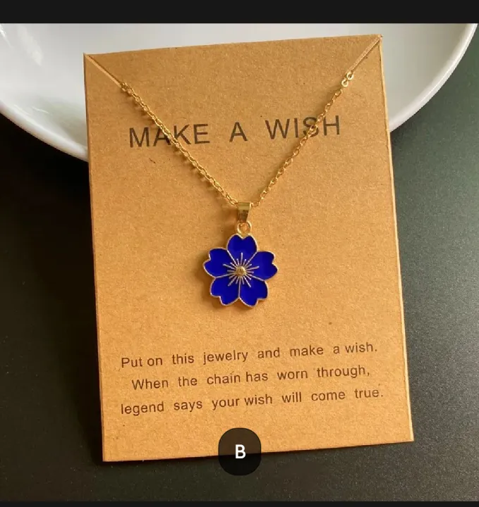 5%20Pcs%20New%20Trendy%20Korean%20Sakura%20Flower%20Design%20Pendant%20Necklace%20,%20Colorful%205%20Pcs%20,%20Pink%20,%20Blue%20,%20Red%20,%20Black%20,%20White%20Color%20Flower%20Pendant%20Gift%20For%20Girls%20/%20women's%20and%20Besties%20%20Trendy%20Lockets%20High%20Quality%20%20charms%20%20NON%20FADED%20%20Charm%20and%20Chain%20Quality%20-%20Image%206