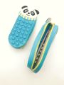 New Cartoon Design Multi Purpose Pop it Multishade Silicone Pouch for Girls- Pencil Pouch, Ladies Purse. 