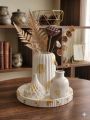 Elegant Marble & White Ribbed Home Decor Set - Vase, Diffuser, Trinket & Tray (4 Items)
Home Decoration Items. 