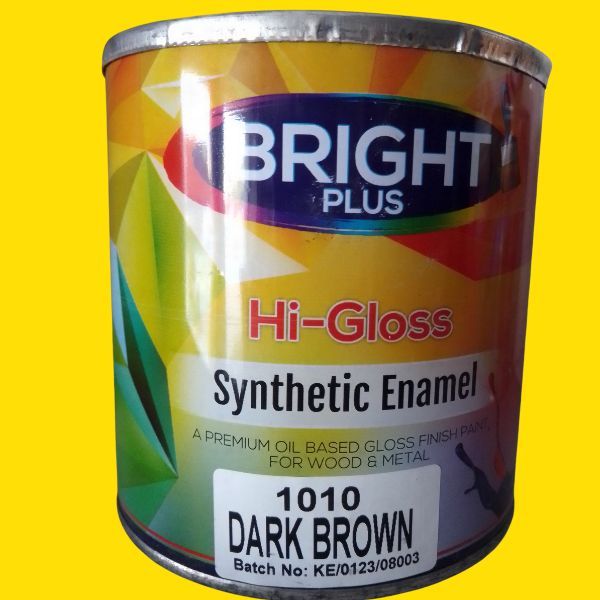 budget and pocket Friendly, Bright Plus Hi Gloss synthetic Enamel, 3.64 litre Gallon, Oil Paint, available in different colors with free shipping nation wide for limited time only
