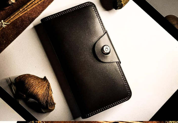 LONG WALLET WITH BUTTON