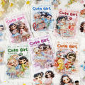 Etori Life Cute Girl Series Daily Stickers Multi-Scene Q Version Doll Journal Decoration Pet Stickers for Laptop, Phone Case, Suitcase, Photo Album, Children's  Paper Bag, Room Decoration, Scrapbooking Supplies, Pencil Case, DIY Crafts, Stamp Album, St.... 