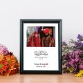 8 x 10 Inch Customized Happy Aniversary Photo Frame | Husband And Wife Photo Frame Gift. 