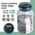 Creative Smart Counting piggy Bank 1.8L Pound, euro and dollar piggy bank Large bucket piggy bank.
