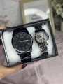 O'levs Luxury 9931 Trendy Korean Style Calendar with Individual Gift Box Couple Watch. 