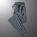New High-quality Ice Silk Quick Drying Pants For Men's Summer Loose High Elasticity Outdoor Sports Running Fitness Leisure Pants. 