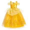 2026 Kid England Style Belle Deluxe Princess Costume Carnival Apparel Birthday Party Carnival Beauty and Beast Cosplay Dress. 