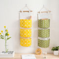 3 Pockets Hanging Organizers Waterproof Hanging Storage Bag Wall Mounted Closet Organizer Bear Flamingo Sundries Bags Home Decor.