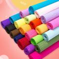 17 Colors 250x50cm Colored Crepe Paper Roll Origami Crinkled Crepe Paper Craft DIY Flowers Decoration Gift Wrapping Paper Craft. 