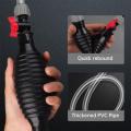 Car Motorcycle Manual Fuel Pump Oil Petrol Diesel Liquid Transfer Tool Set with Hose Hand Water Suction Pump 1.5/1/2M.