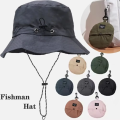 Summer Sun Protection Waterproof Fisherman hat Bucket Camping Hiking Mountaineering Cap With Storage Bag Anti-UV Sun.