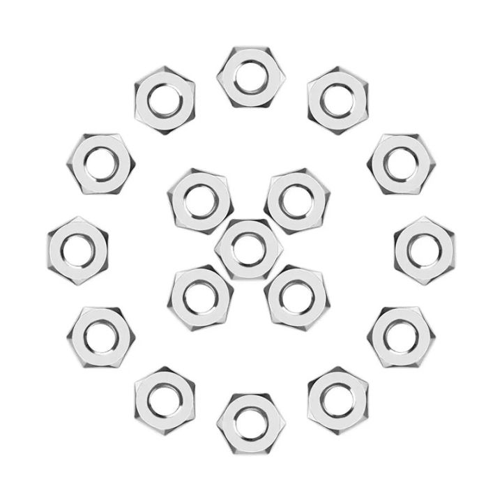 50%20Pieces%201/4"-20%20Stainless%20Hex%20Nut,%20Stainless%20Steel%20(304)%2018-8%20Nuts%20-%20Image%203