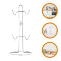 Kitchen Mug Rack Drying Display Hooks Coffee Cup Holder Wardrobe Organiser Shelves Hanger Iron Organizer Stand. 