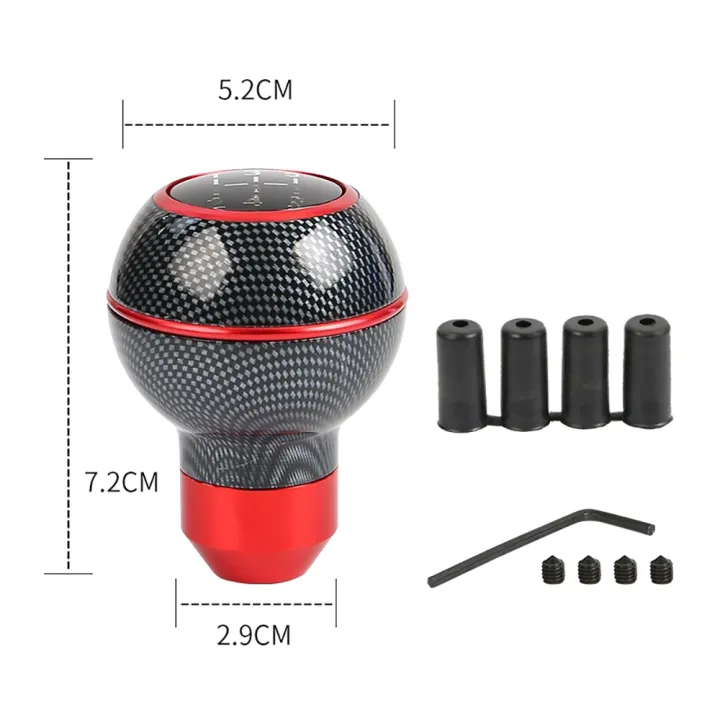 Universal%205%20Speed%20Car%20Manual%20Gear%20Shift%20Knob%20Carbon%20Pattern%20Aluminum%20Wooden%20Gear%20Head%20Automatic%20Gear%20Level%20Knob%20Shift%20Lever%20-%20Image%203