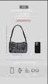 Zk_shoping women bag fashion cute tote shoulder bag shiny party evening clutch shoulder bag women handbag. 