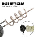 Rosewood Screw Jig Head For Soft Lure 7g 10g 15g 20g 25g 30g 50g With Screw Spiral Sinker Weight Rubber Fish Fishing Equipment.