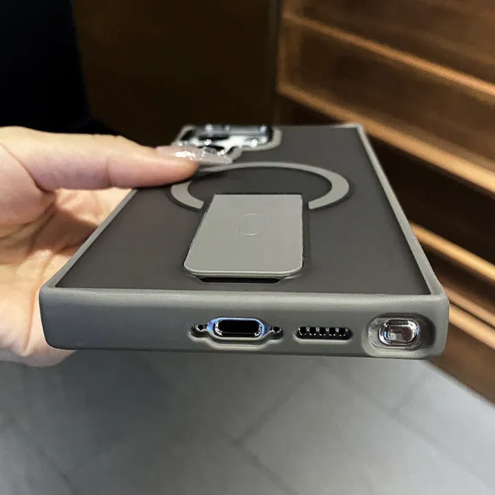 Luxury%20Magnetic%20Wireless%20Charge%20For%20Magsafe%20Case%20For%20%20%20S25%20S23%20Ultra%20S24%20Plus%20FE%20Folding%20Stand%20Holder%20Matte%20Cover%20-%20Image%206