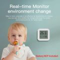 LCD Digital Thermometer Hygrometer Indoor Room Electronic Temperature Humidity Meter Sensor Gauge Weather Station For Home.