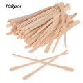100PCS Woman Wooden Hair Removal Stick Disposable Depilation Spatula Wax Sticks Wood Face Eyebrows Waxing Spatula Beauty Tool staloofy hair. 