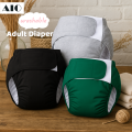 Large Reusable Adult Diapers Adjustable Men Women Incontinence Pants Sleep Leak proof Pants For Elderly People With Disabilities.