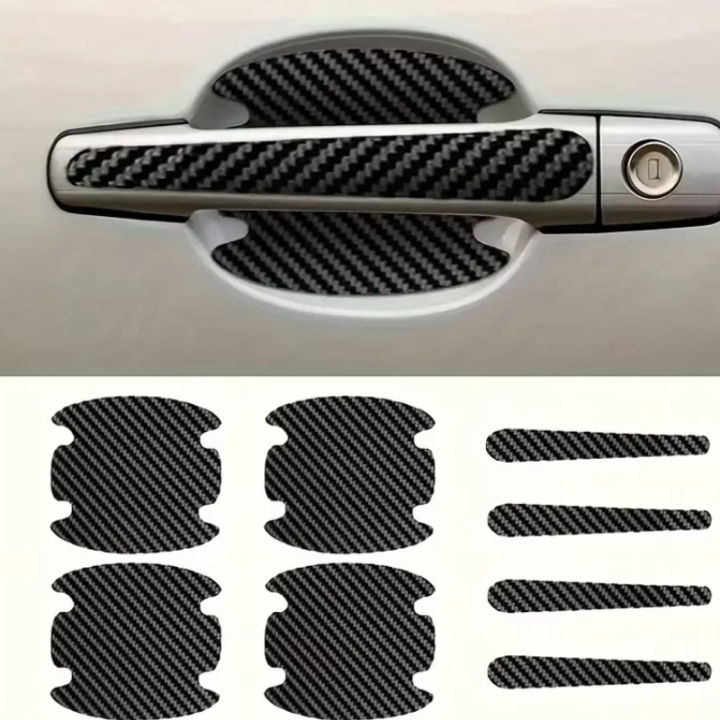 8PCS door handle sticker, scratch-proof car door protective sticker, door bowl protective film