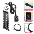 LED Lights for Motorcycle Accessories RGB APP Sound Control Moto Backlight Flexible Waterproof Decoration Light Neon Strip 12v. 