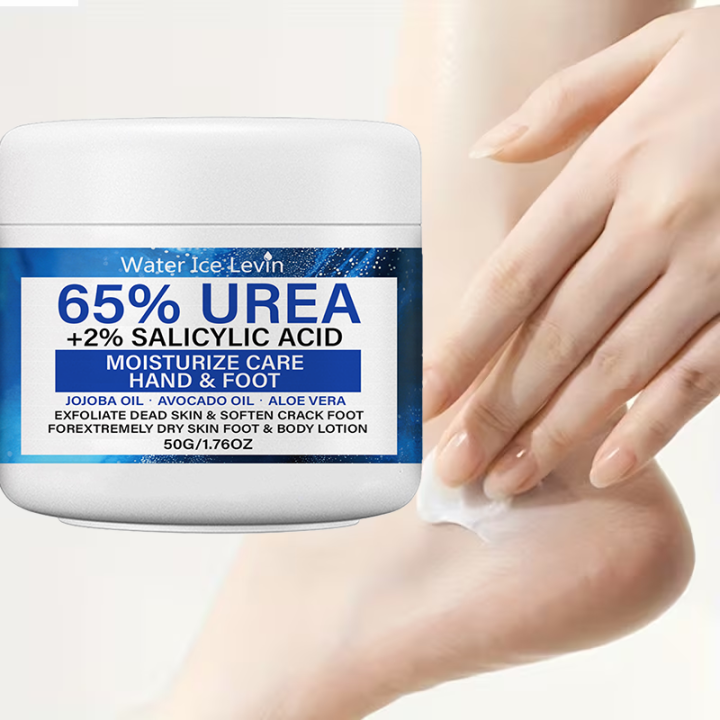 Water Ice Levin 65% Urea Foot Cream Exfoliating Softening Moisturizing for Extremely Dry Skin Hand & Foot Care 50g