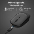 Rechargeable Wireless Mouse Dual Modes Bluetooth-compatible 2.4G USB Ergonomic Mice For Laptop Pad Tablet Macbook Mause.