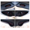 Mat Door Groove Cup Fit for Toyota Prius C Aqua 2012~2016 2013 2015 Anti-slip Cushion Gate Slot Car Stickers Accessories.