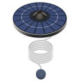 Solar Floating Pond Aerator Bubble Oxygenator with Air Hose and Bubble Stone Fish Tank Oxygenator for Garden Pond. 